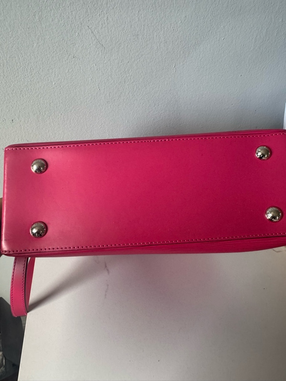 Louis Vuitton Hot Pink Epi Leather Satchel with Black Handles - Picture 5 of 6